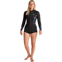 Dames Nuwave Solace Lite 2/2mm Voorkant Ritssluiting Lente Wetsuit